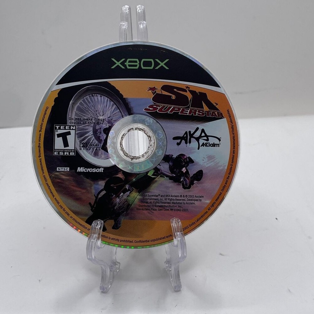 SX Superstar Acclaim (Microsoft Xbox, 2003) Motorbike Racing Disc Only